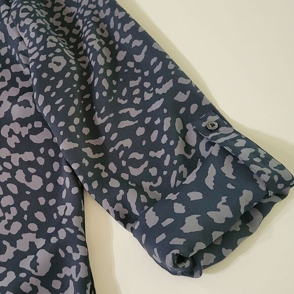 Loft Leopard Print Long Sleeve Shirt Dress - Picture 12 of 16